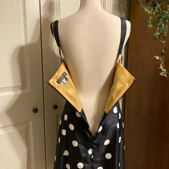 Jessica Howard Navy / white dot dress size 16 - Picture 4 of 5
